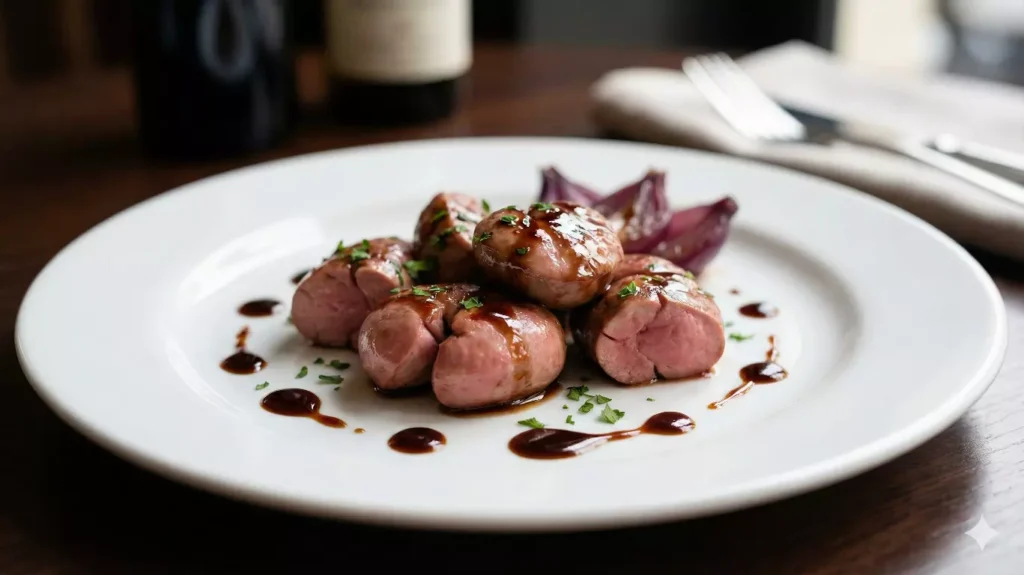 Rognons de veau tendres à la sauce balsamique, recette facile prête en 25 minutes