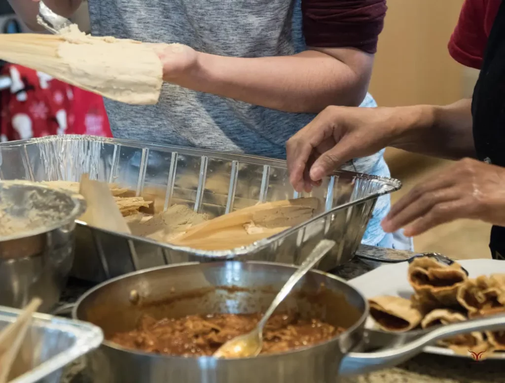 Envelopper les tamales
