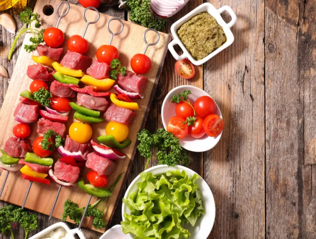 Brochette de boeuf Assembler les Piques