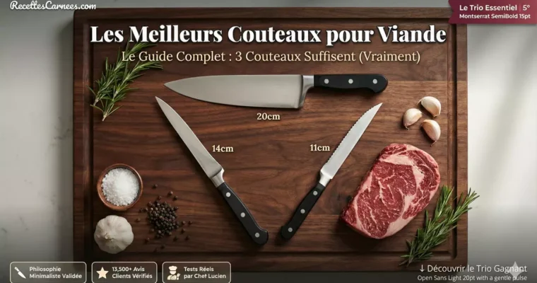 Les Meilleurs Couteaux de Cuisine pour la Viande (2025) : Notre Sélection