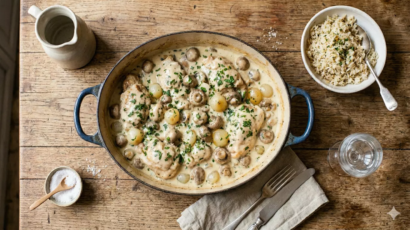 Fricassée de Volaille à l’Ancienne : La Recette Traditionnelle des Chefs