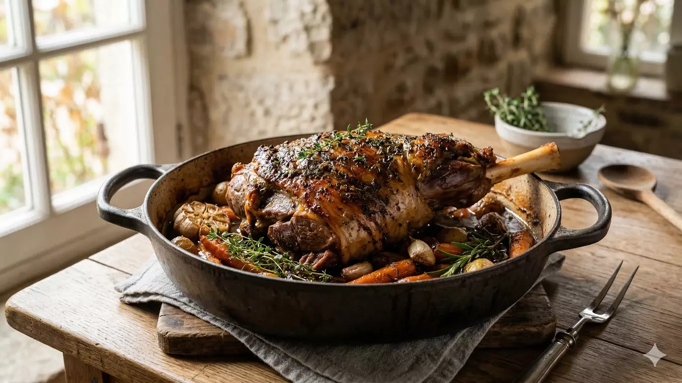 Gigot de 7 Heures : La Recette de Grand-Mère Maîtrisée comme un Chef (Fondant, Inratable, à la Cuillère)