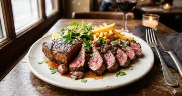 Onglet de Bœuf à l’Échalote : Le Secret des Bistrots Parisiens Révélé (Cuisson Parfaite, Sauce Fondante)