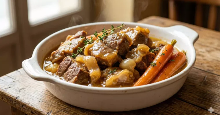 Tendrons de Veau : La Recette de Grand-Mère Maîtrisée comme un Chef (Cuisson Parfaite, Sauce Onctueuse)