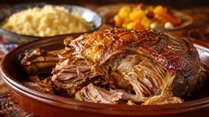 Méchoui d'agneau au four : épaule confite qui s'effiloche à la fourchette